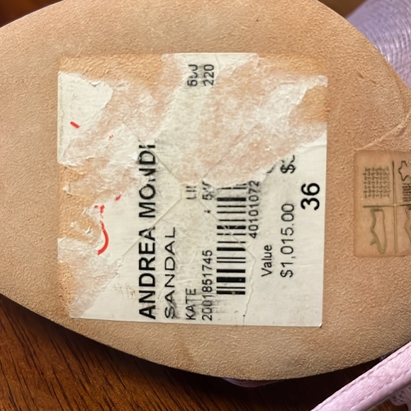 Andrea Mondin Satin Sling Back Heels - Picture 8 of 8